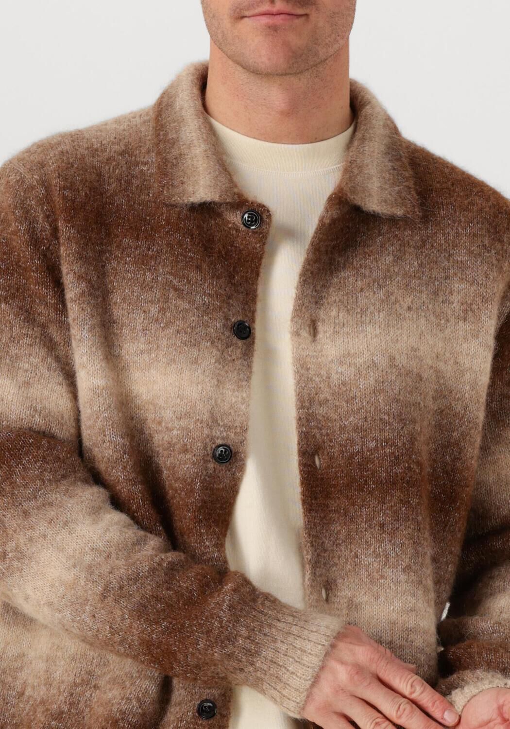 Bruine NN.07 Overshirt ALFIE POLO CARDIGAN 6656 - large