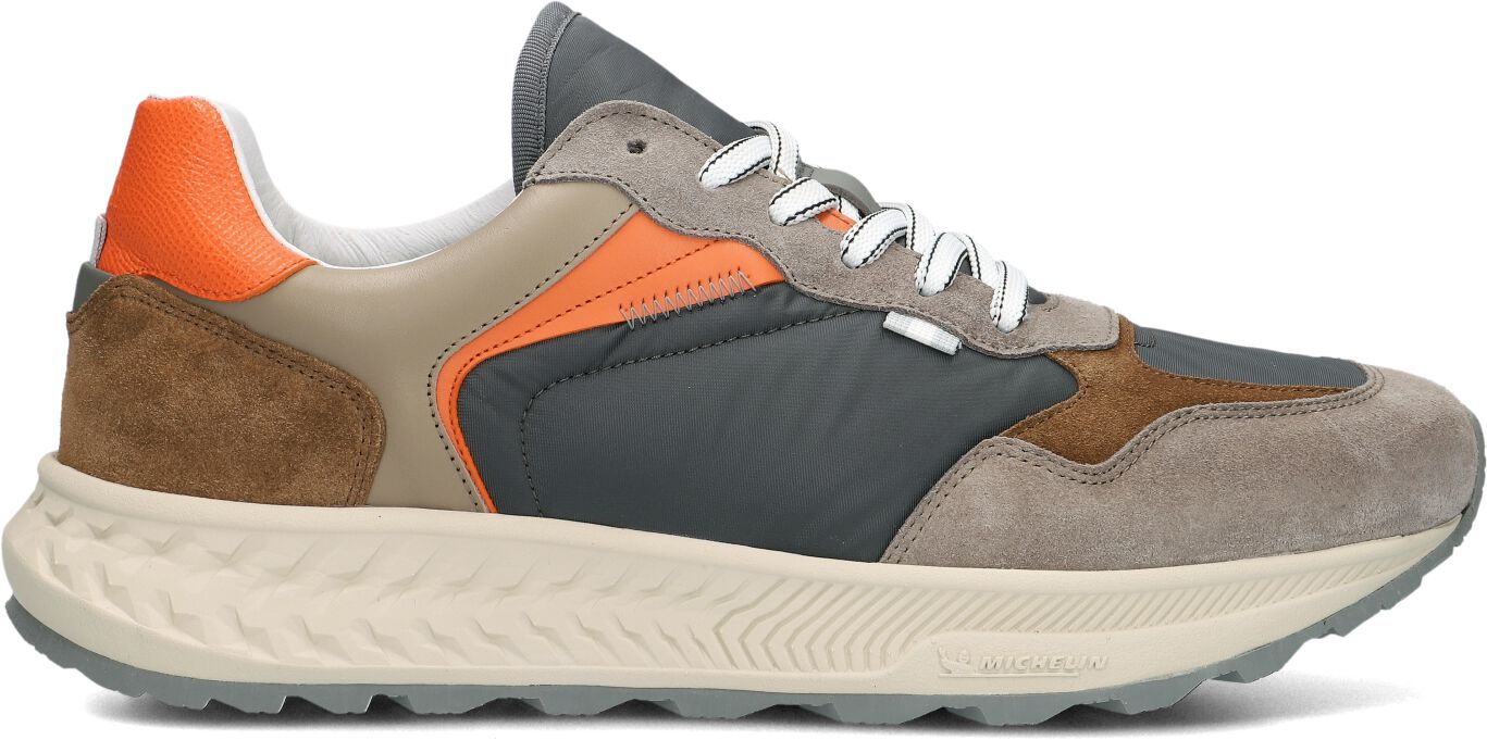 Clay Lage Sneakers Heren 13655, Maat: 45, Materiaal: Leer, Kleur: Beige