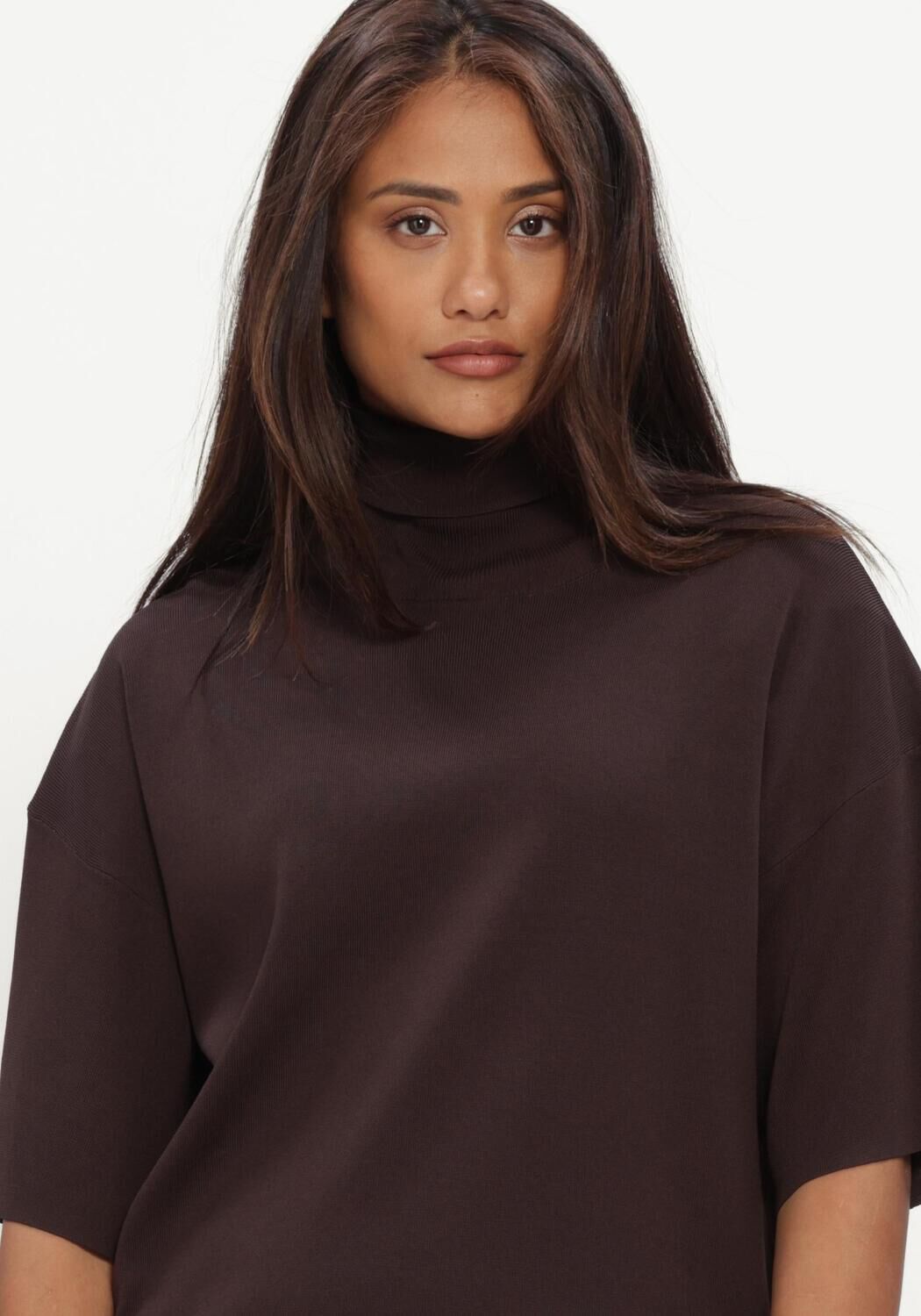 Bruine HERSKIND Blouses BRITTANY KNIT BLOUSE - large