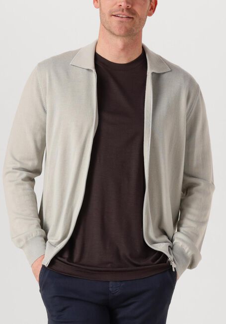 Lichtgrijze GRAN SASSO Vest JACKET ZIP - large