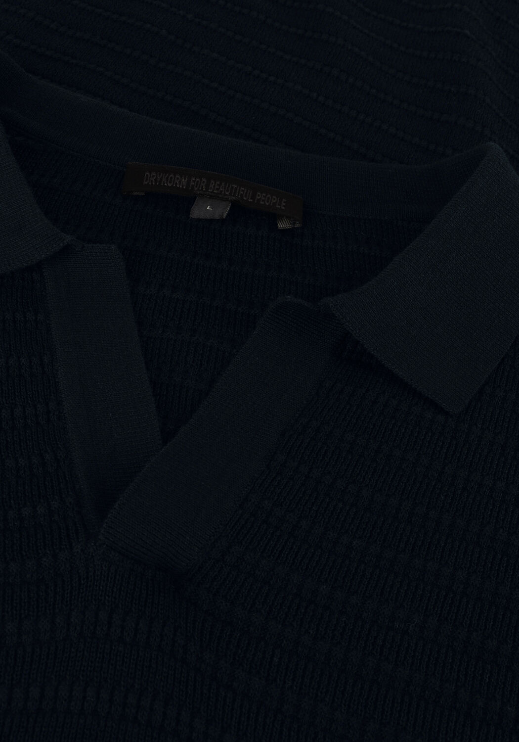 Donkerblauwe DRYKORN Polo BRAIAN - large