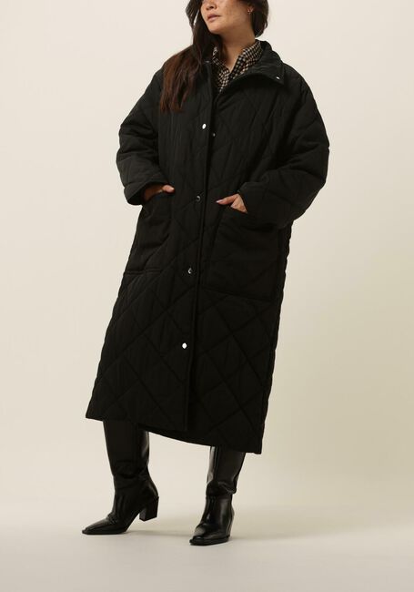 Zwarte STAND STUDIO Gewatteerde jas SAGE COAT - large