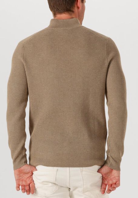 Beige PROFUOMO Trui PULLOVER HALF ZIP - large