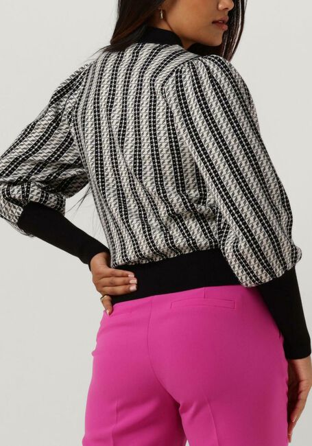 Zwarte JANICE Trui TRUI GEBREID POF MOUW JAY - large