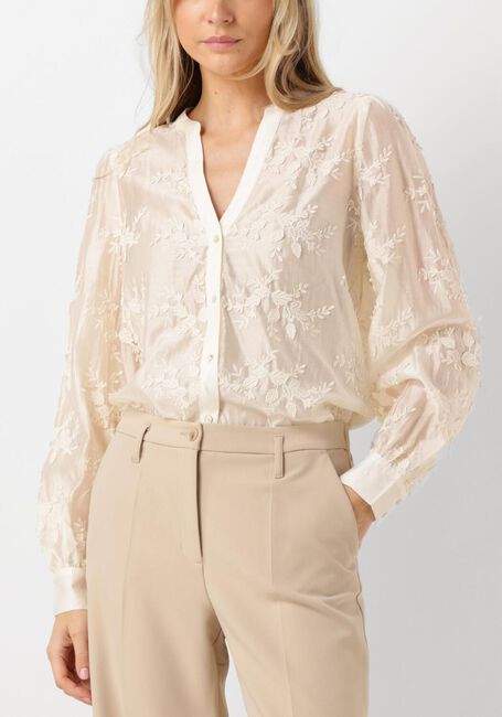 Witte SUMMUM Blouses BLOUSE FLOWER LACE - large
