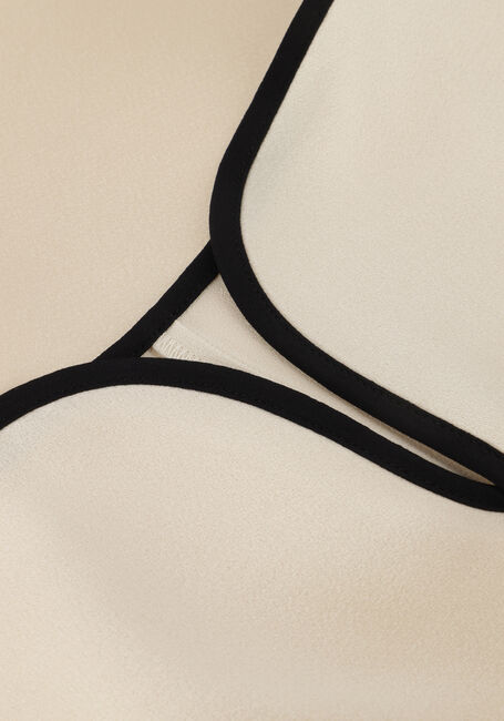 Beige FORTE FORTE Pantalon ENVERS SATIN SHINY CROPPED PANTS - large