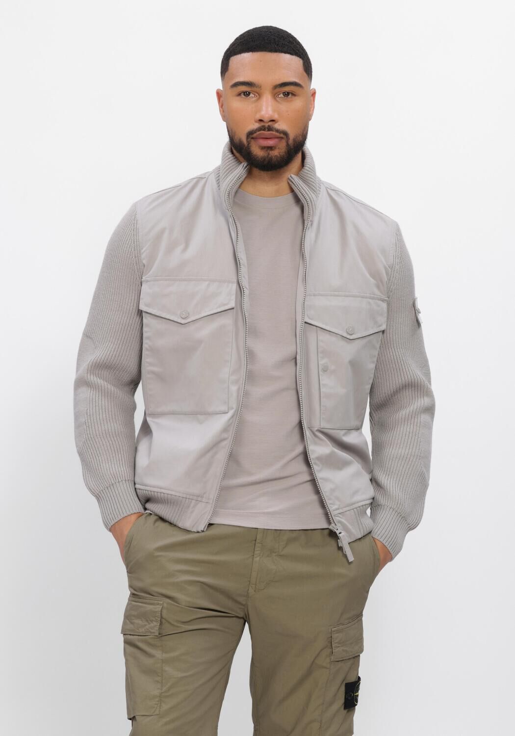 Grijze STONE ISLAND Jack BOMBER S0F01 - large