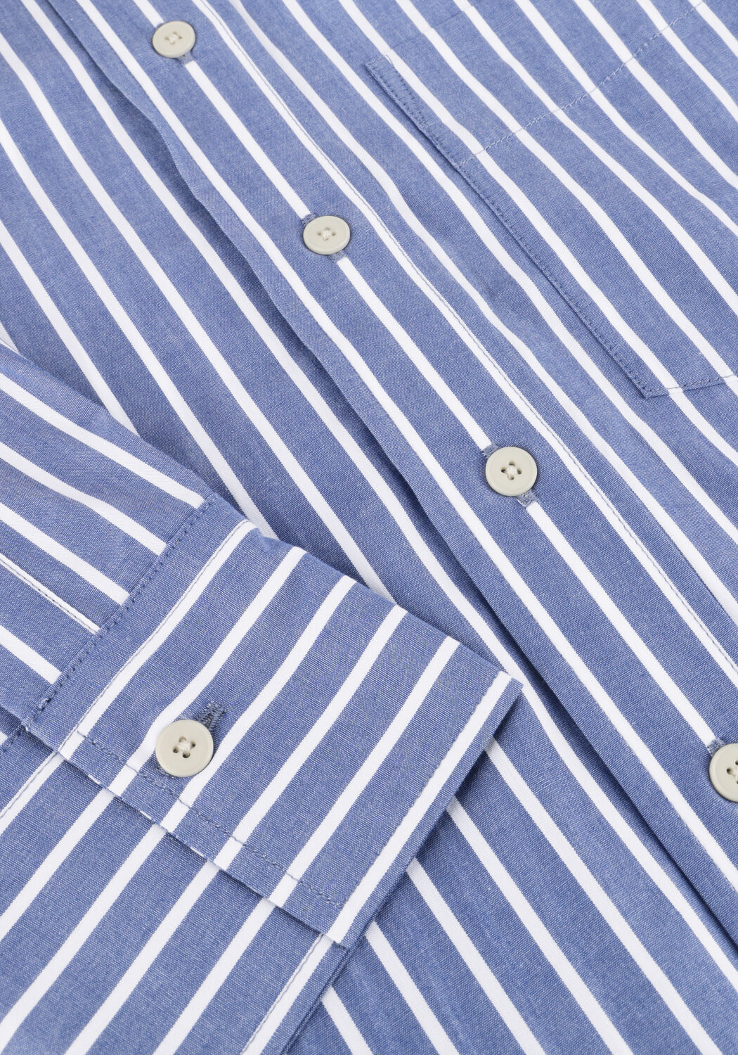 Blauwe CLOSED Blouses CROPPED CLASSIC SHIRT - large