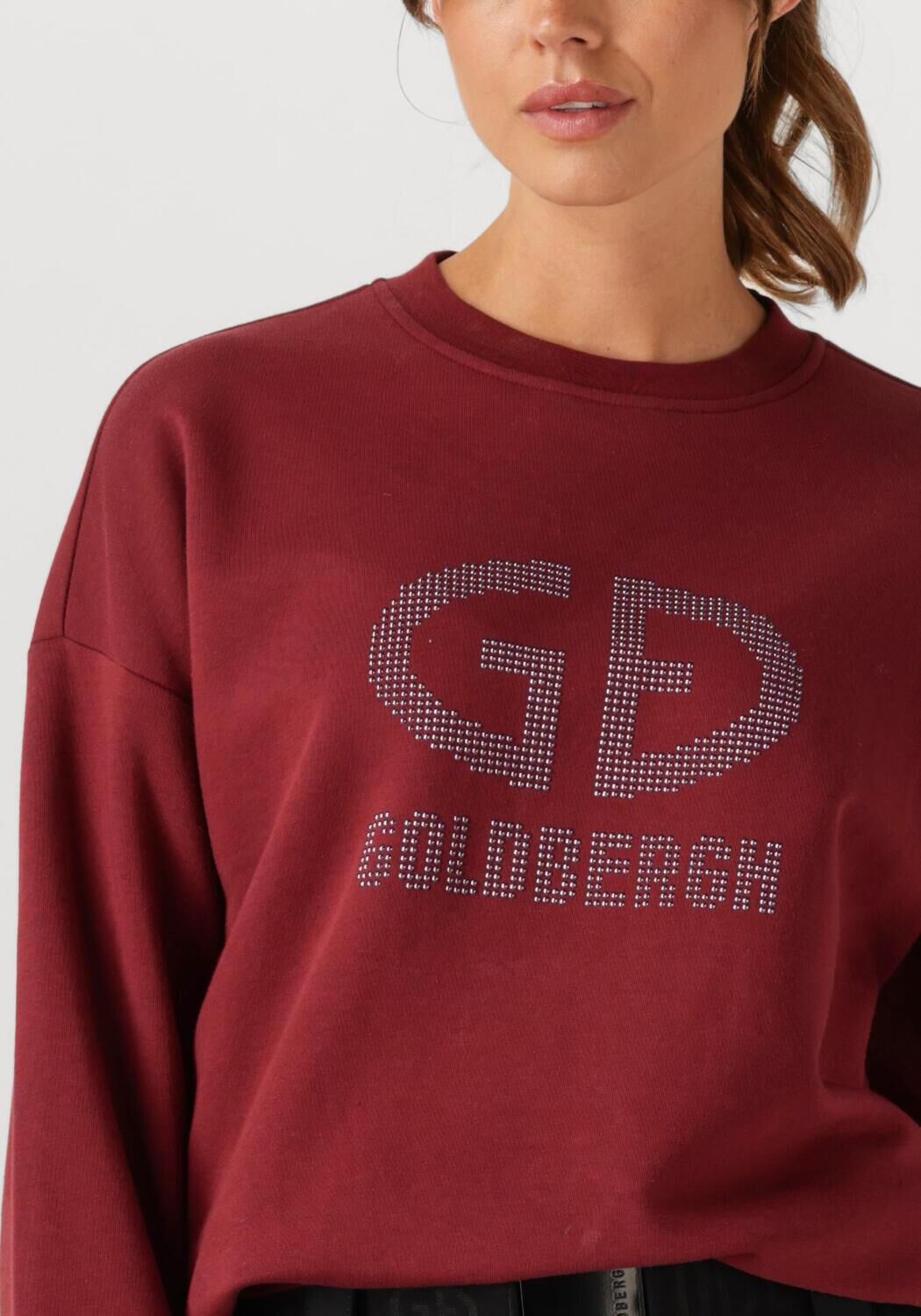 Bordeaux GOLDBERGH Sweater ALESSANDRA CREW NECK SWEATER - large