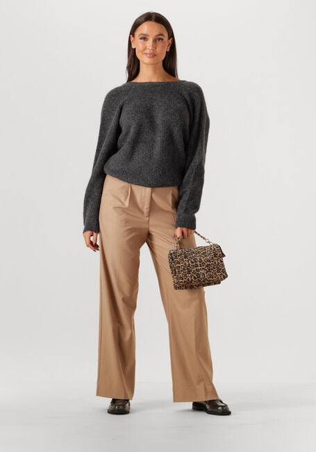Donkergrijze SECOND FEMALE Trui FLARE KNIT - large