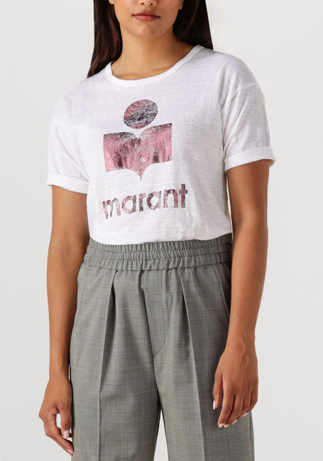 Witte MARANT ETOILE T-shirt KOLDI-GZ 23PTS0004FA - large
