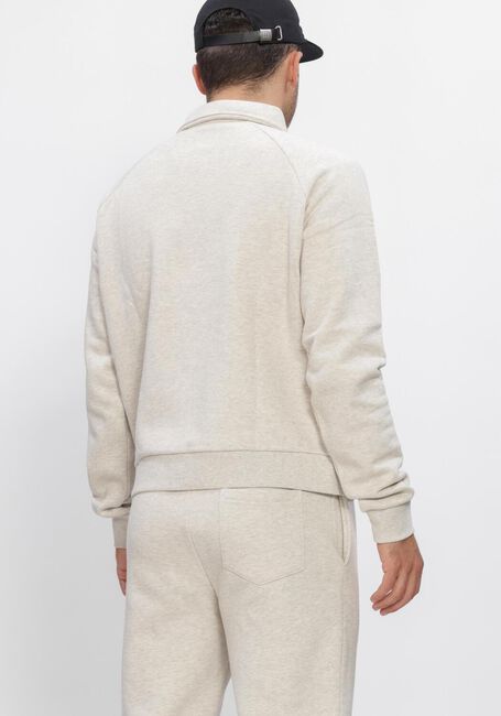 Grijze FLANEUR Sweater SIGNATURE RAGLAN  HALFZIP - large