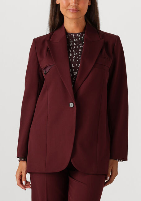 Bordeaux HAUTE L'AMITIÉ Gilet PREMIERE SINGLE BLAZER - large