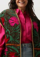 Bruine SISSEL EDELBO Gilet PRESTON VELVET SUZANI VEST - medium