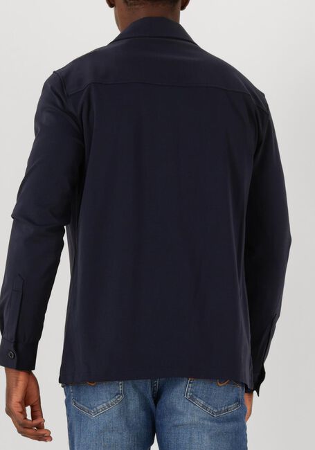 Donkerblauwe GENTI Overshirt OAKS SHIRT JACKET ZIP - large