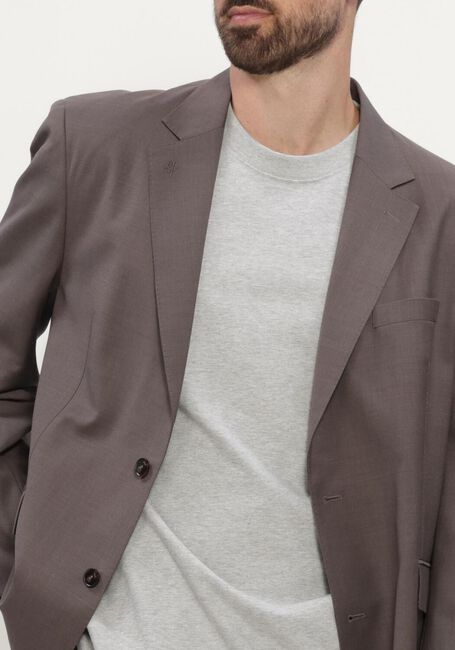 Bruine OLAF HUSSEIN Colberts WOOL BLAZER - large