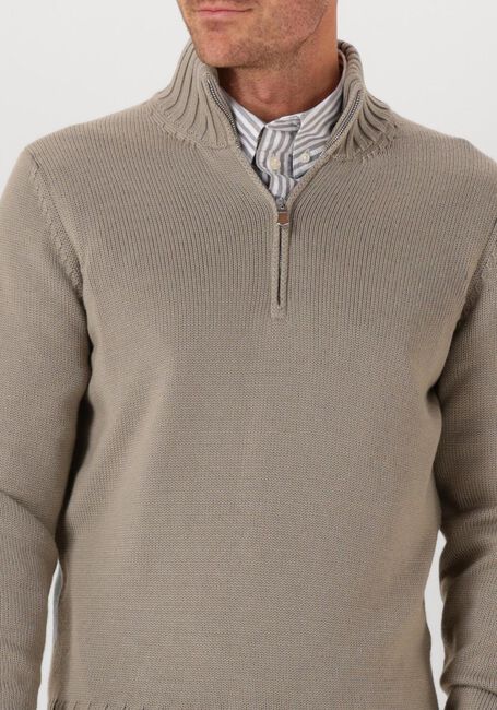 Grijze FILIPPO DE LAURENTIIS Trui MEZZA ZIP ML - large