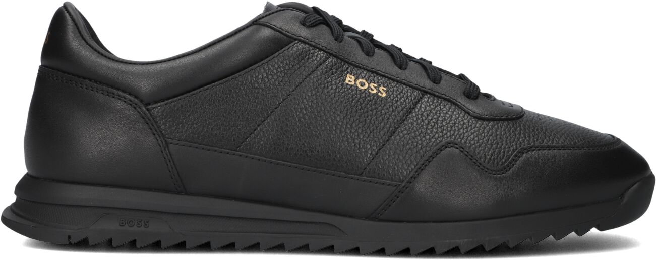 Boss Lage Sneakers Heren Zayn Lowp, Maat: 42, Materiaal: Leer, Kleur: Zwart