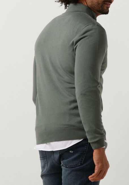 Groene PROFUOMO Trui PULLOVER HALF ZIP - large