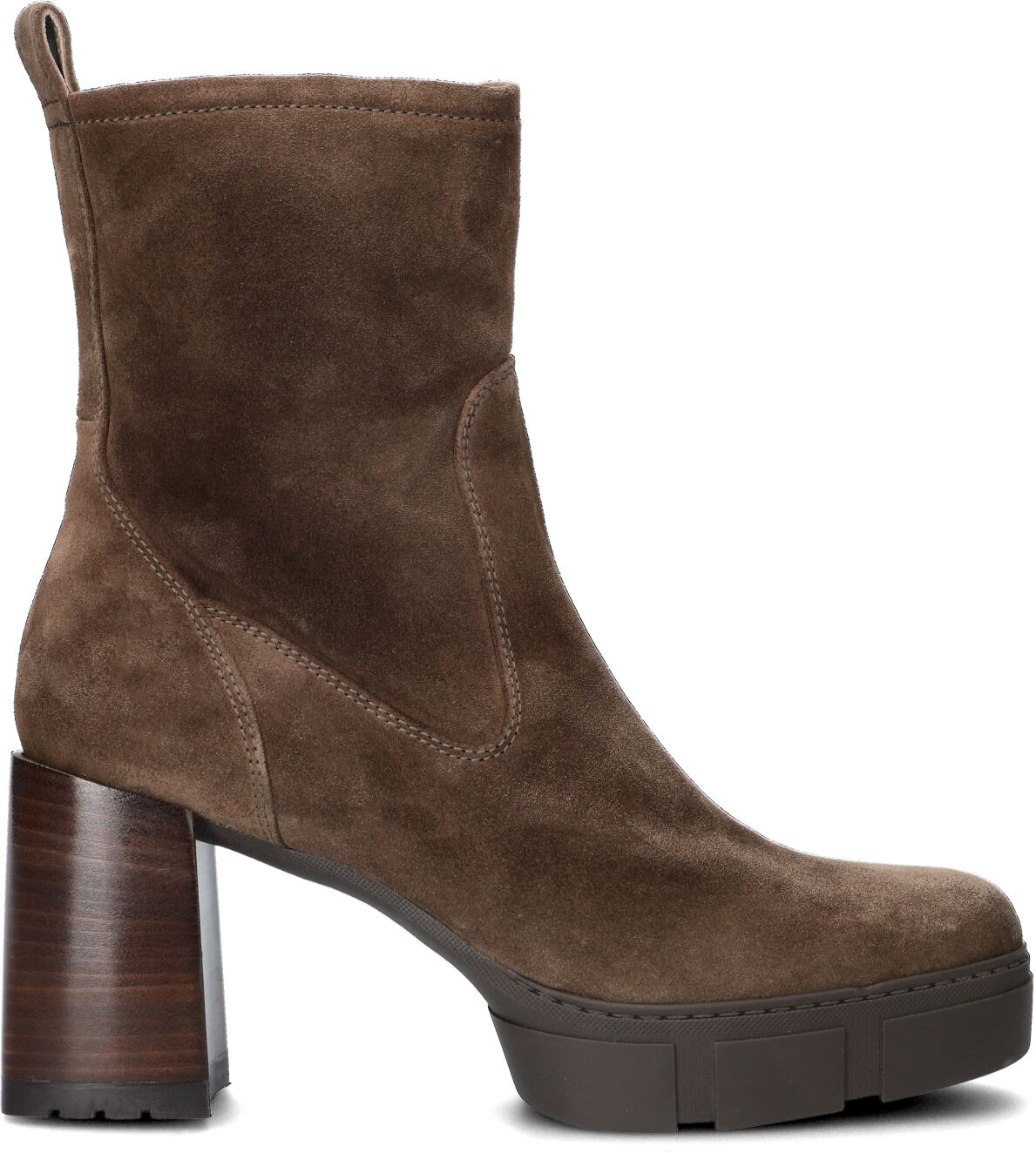 Unisa Enkellaarsjes
Dames Kinton, Maat: 41, Materiaal: Suède, Kleur: Taupe