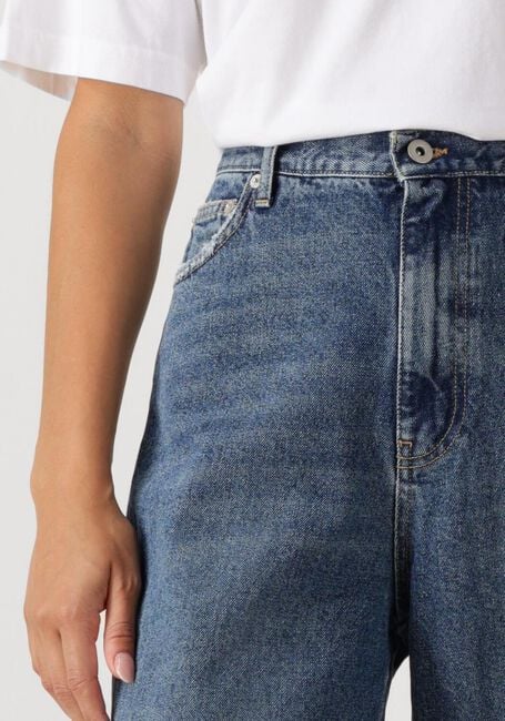 Blauwe OLAF HUSSEIN Broeken MONOGRAM DENIM PANT - large