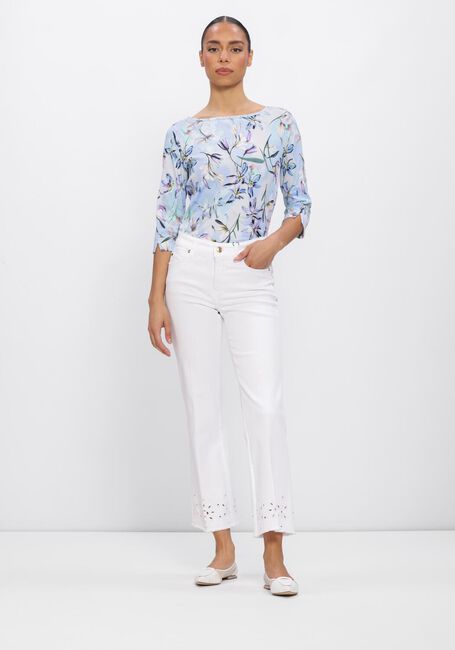 Witte CAMBIO Flared jeans FRANCESCA LOCHSTICKEREI - large