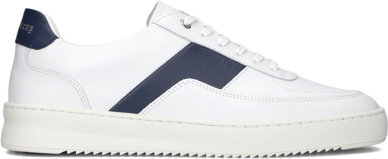 Filling Pieces Lage Sneakers Heren Mondo Game, Maat: 43, Materiaal: Leer, Kleur: Blauw
