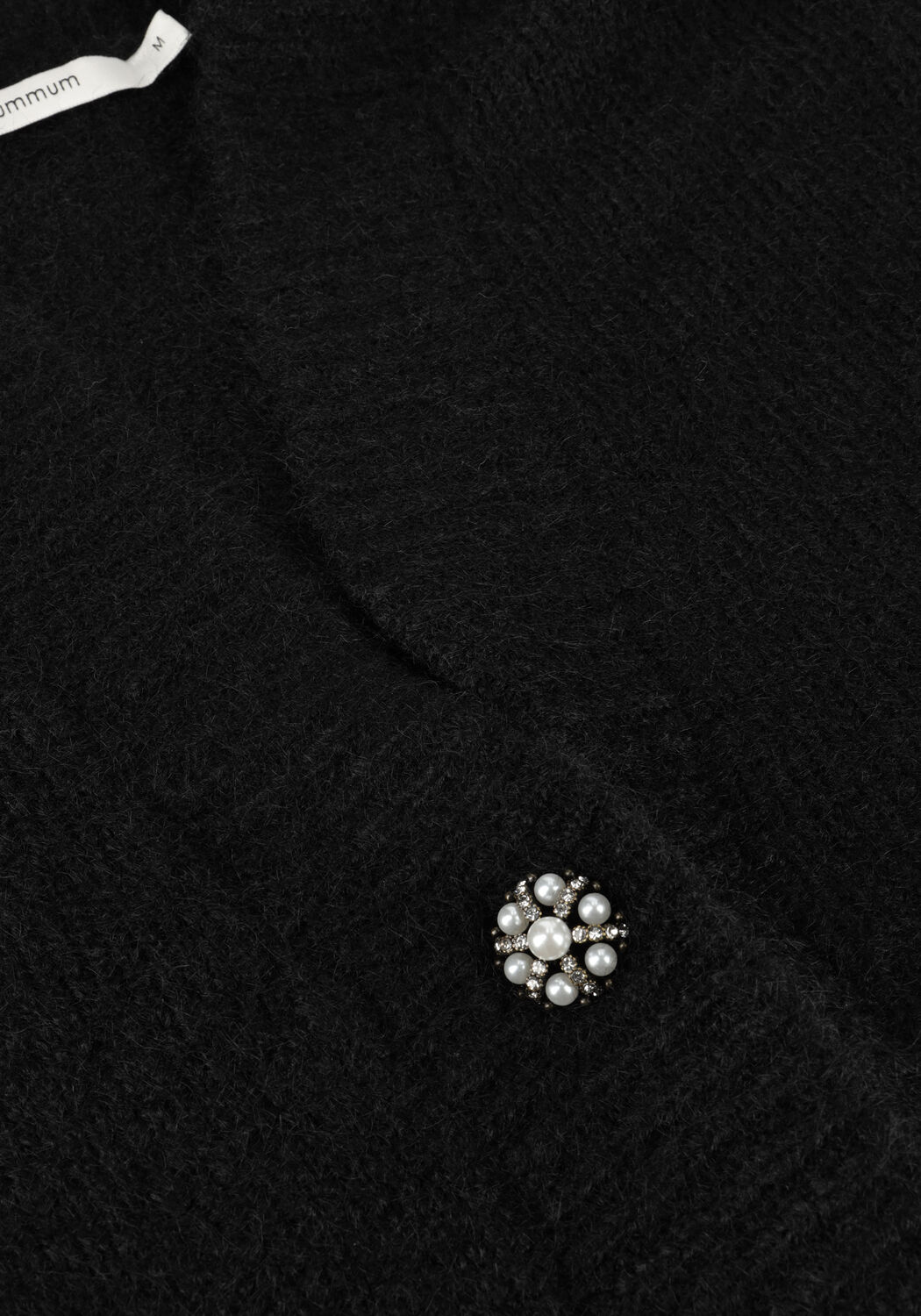 Zwarte SUMMUM Vest FANCY BUTONS CARDIGAN COZY - large
