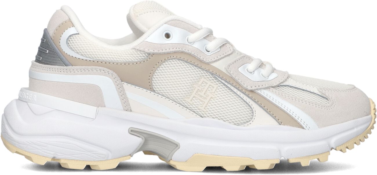 Tommy Hilfiger Lage Sneakers Dames Th Modern Rugged Runner, Maat: 40, Materiaal: Leer, Kleur: Beige