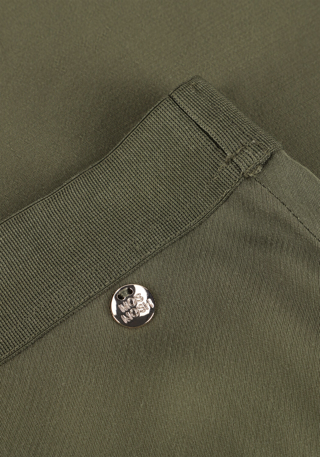 Groene MOS MOSH Maxirok SOLIDA LONG SKIT - large