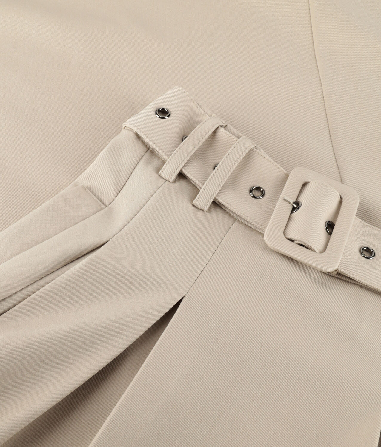 Taupe CO'COUTURE Rokken LUNACC BELT PLEAT SKIRT - large