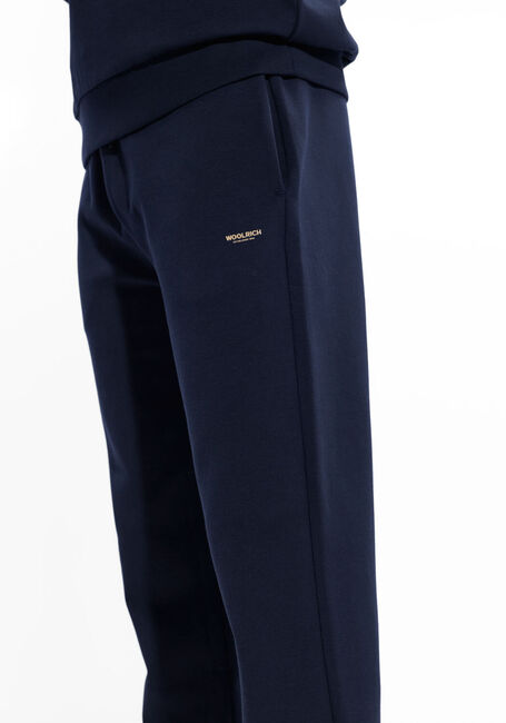 Donkerblauwe WOOLRICH Joggingbroek LOGO INTERLOCK SWEATPANT - large