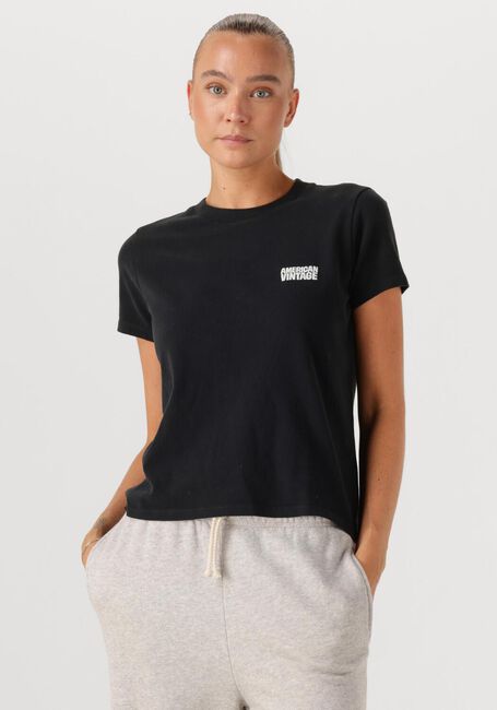 Zwarte AMERICAN VINTAGE T-shirt YKOBOW - large