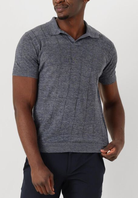 Blauwe GENTILUOMO Polo POLO NO BUTTON SS K2020-275 - large
