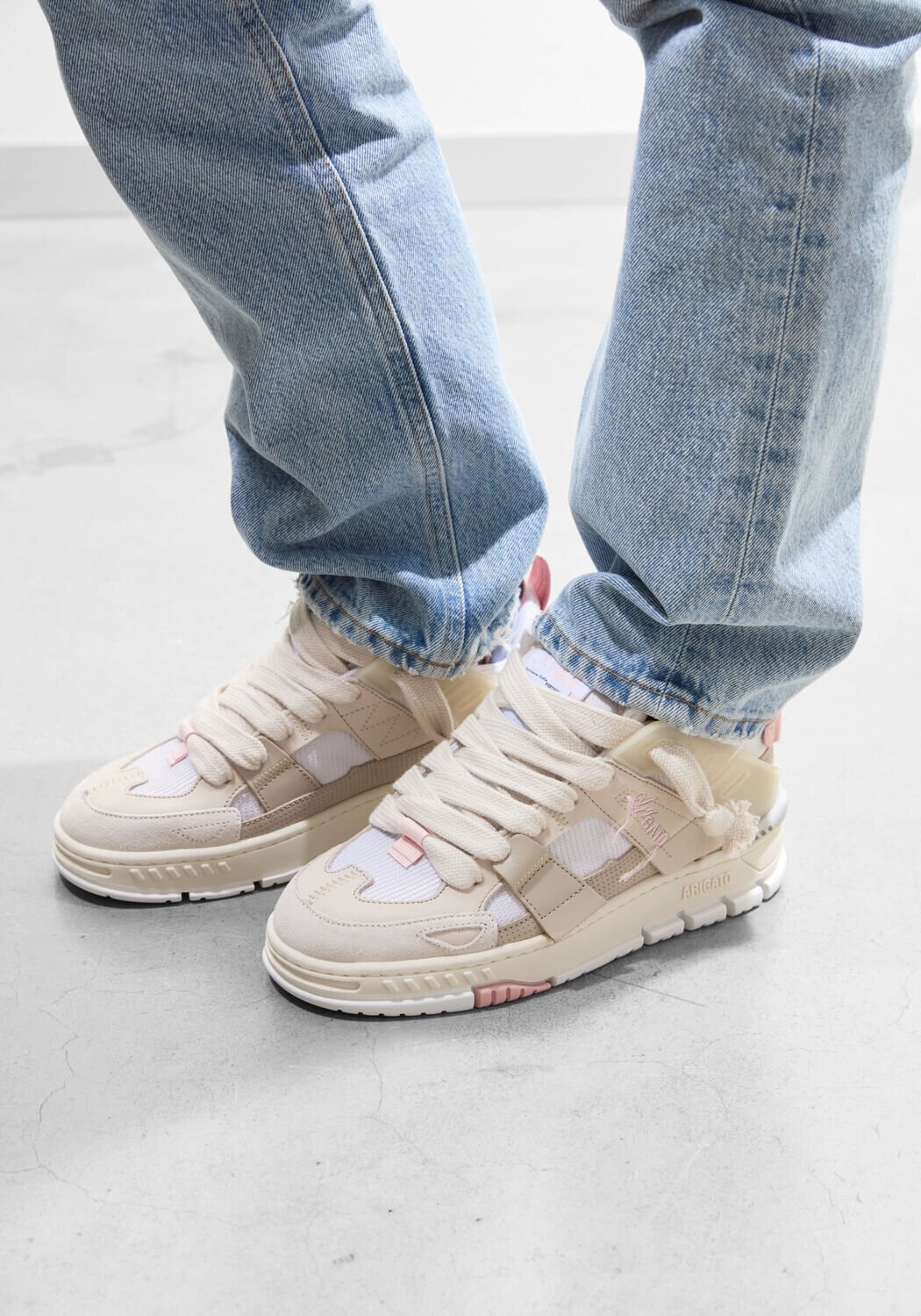 Roze AXEL ARIGATO Lage sneakers AREA PATCHWORK SNEAKER - medium