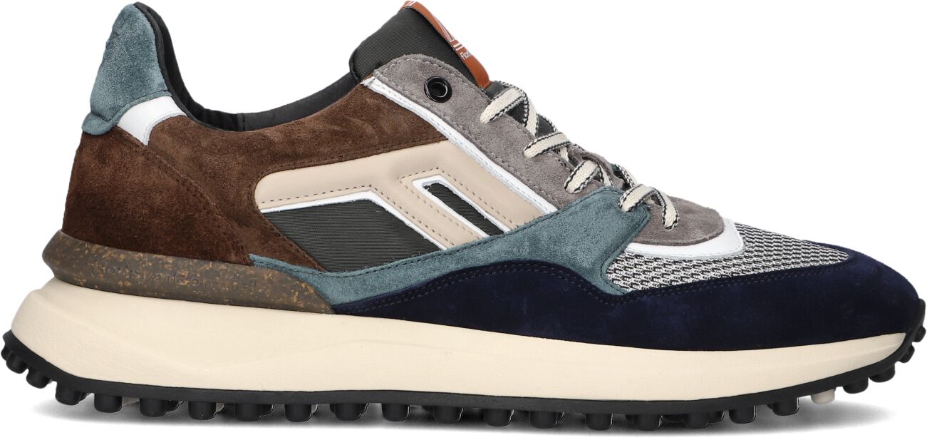 Floris van Bommel Lage Sneakers Heren Sfm-10139, Maat: 44⅔, Materiaal: Suède, Kleur: Blauw