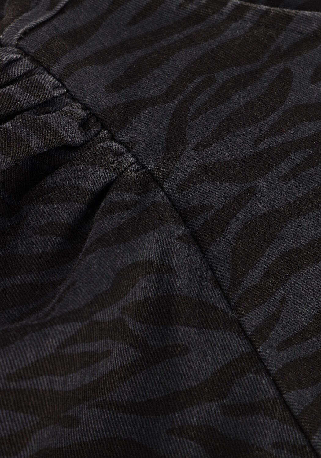 Grijze CO'COUTURE Mini jurk ZEBRA CROP PUFF DRESS - large