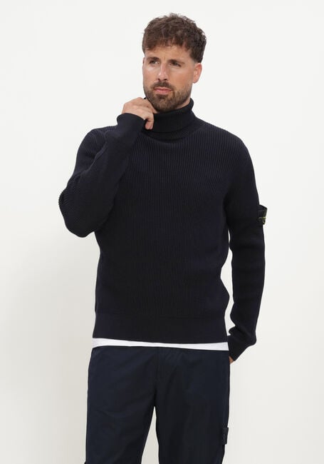 Donkerblauwe STONE ISLAND Coltrui T-NECK S00C2 - large