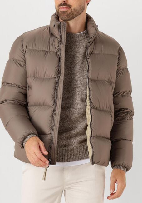 Taupe WOOLRICH Gewatteerde jas CLOUD EAGLE JACKET - large