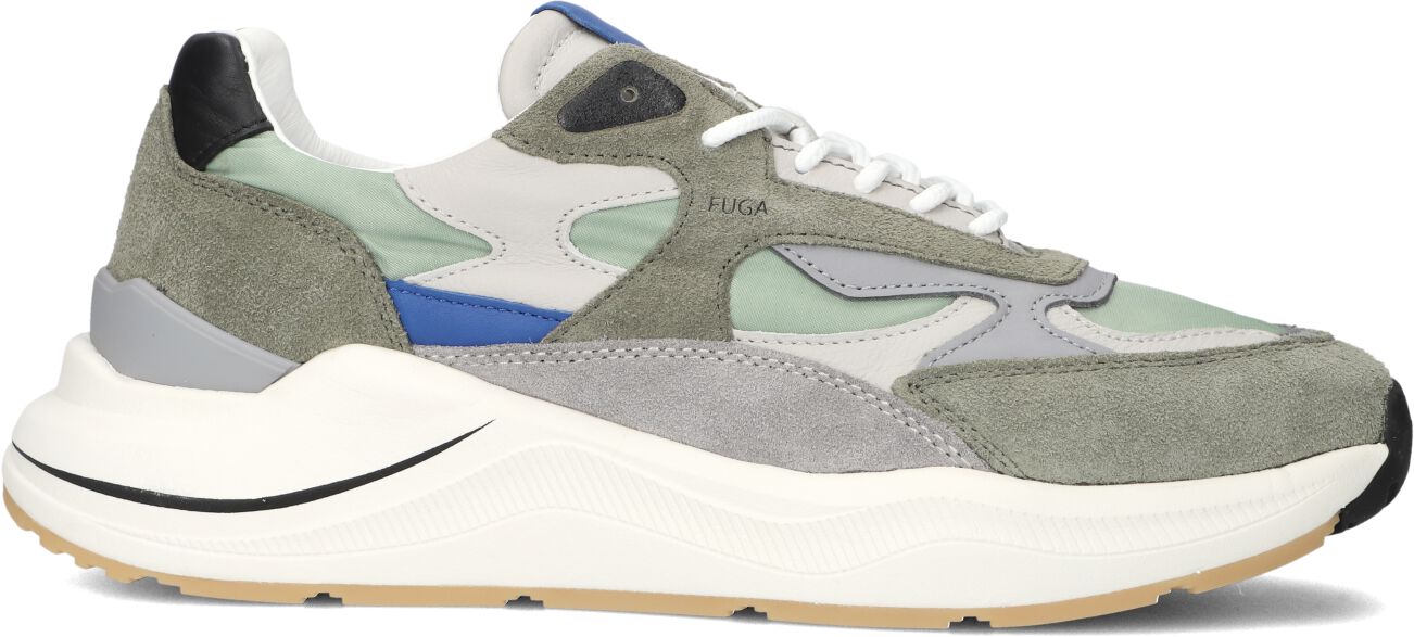 D.A.T.E Lage Sneakers Heren Fuga, Maat: 41, Materiaal: Suède, Kleur: Groen