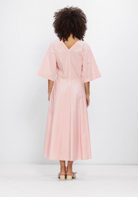 Roze FORTE FORTE Maxi jurk BCI CO POPLINE HALF SLEEVES DRESS - large