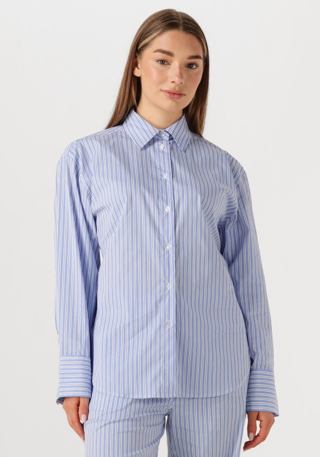 Second Female Blouse Dames Tenby Ajustable Shirt, Maat: XL, Kleur: Blauw afbeelding 1