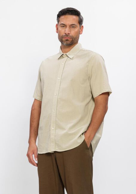 Zand FOR&Eacute;T Casual overhemd SERENE LINEN REGULAR FIT SS SHIRT - large