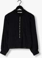 Zwarte RUBY TUESDAY Blouses IREM BLOUSE WITH SMALL PLEATS + BUTTONS PLACKET Zwarte RUBY TUESDAY Blouses IREM BLOUSE WITH SMALL PLEATS + BUTTONS PLACKET - medium