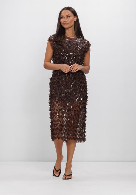 Bruine HAUTE L'AMITI&Eacute; Jurken LIMONE DRESS - large