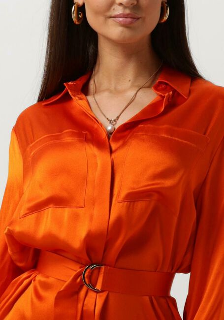Oranje SEMICOUTURE Midi jurk FILLIPA DRESS - large