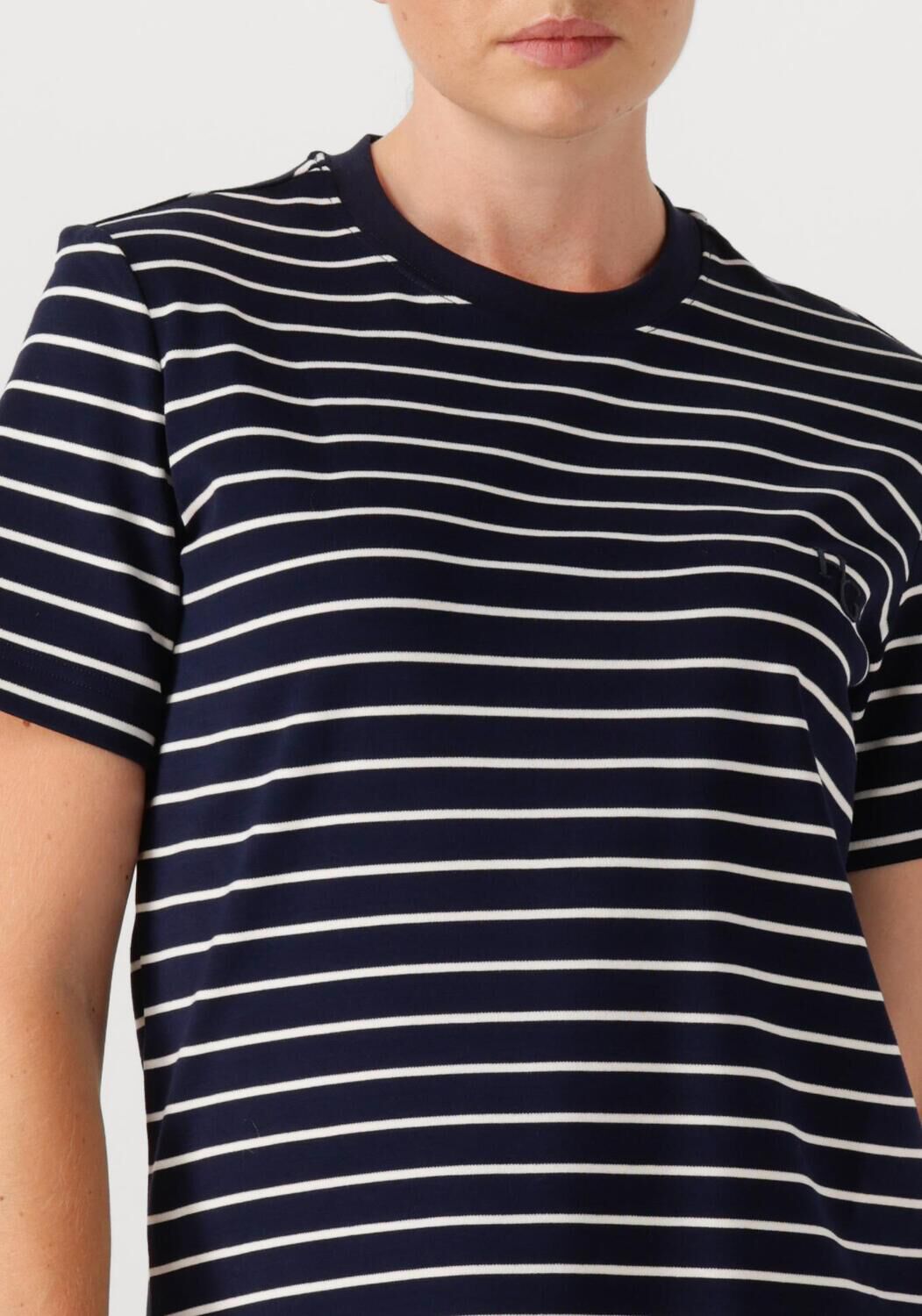 Donkerblauwe HOUSE OF GRAVITY T-shirt STRIPE TEE - large