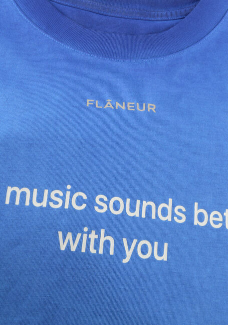 Blauwe FLANEUR T-shirt WITH YOU T-SHIRT - large