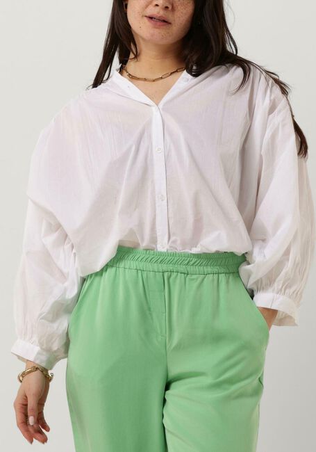 Witte SUMMUM Blouses BLOUSE COTTON VOILE - large