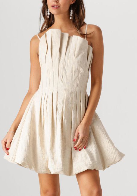 Beige COPENHAGEN MUSE Mini jurk BRINDA DRESS - large